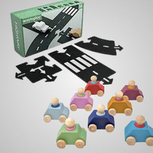 BUNDLE LUBULONA Car Pack 8 with 8 figures & WAYTOPLAY HIghway (Usual Price: $229.80) - playhao - Toy Shop Singapore
