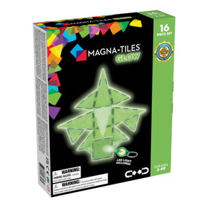 MAGNA-TILES Glow 16 Piece Set (LED light included) - playhao - Toy Shop Singapore