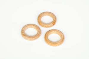 GRAPAT Rings x 3 Natural wood - playhao - Toy Shop Singapore