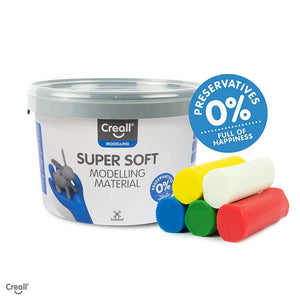 CREALL Supersoft Happy Ingr. 1750g Set (5 Colours) - playhao - Toy Shop Singapore