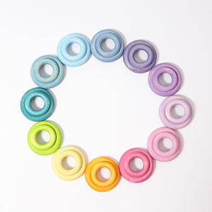 GRIMM'S Building Rings Pastel - playhao - Toy Shop Singapore