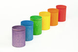 GRAPAT Cups Coloured with lid - 6 Rainbow - playhao - Toy Shop Singapore