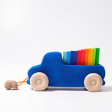 GRIMM'S Blue Truck Pull Toy - playhao - Toy Shop Singapore