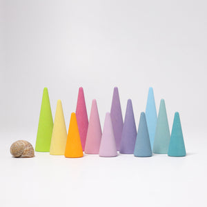 GRIMM'S Rainbow Forest, pastel, 12 pieces - playhao - Toy Shop Singapore