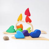 GRIMM'S Building Set Rainbow Hearts - playhao - Toy Shop Singapore