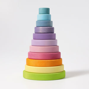 GRIMM'S Large Conical Tower, pastel - playhao - Toy Shop Singapore