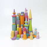 GRIMM'S Large Building Rollers Pastel - playhao - Toy Shop Singapore