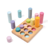 GRIMM'S Stacking Game Small Pastel Rollers - playhao - Toy Shop Singapore