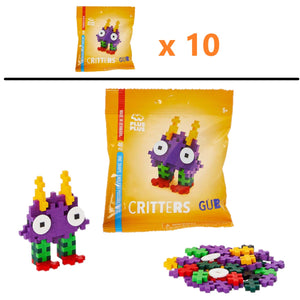 BUNDLE PLUS-PLUS Critters Party Pack bundle of 10 - GUB  (Usual Price: $79.00) - playhao - Toy Shop Singapore
