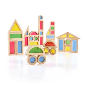 GUIDECRAFT Jr Rainbow Blocks - 40 pc set - playhao - Toy Shop Singapore