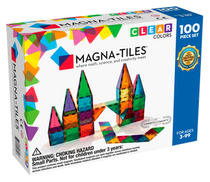 MAGNA-TILES Classic Clear Colors 100 Piece Set - playhao - Toy Shop Singapore
