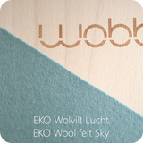 WOBBEL XL Transparent Lacquer Felt Sky Blue (57) - playhao - Toy Shop Singapore