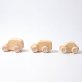 GRIMM'S Wooden Cars / 6 Cars, Natural - playhao - Toy Shop Singapore