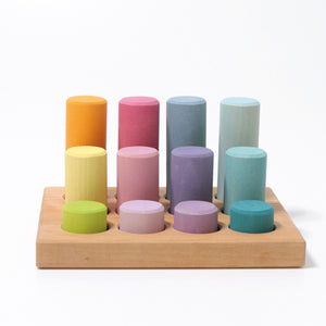 GRIMM'S Stacking Game Small Pastel Rollers - playhao - Toy Shop Singapore