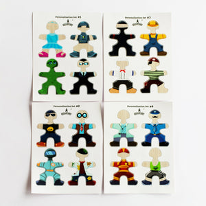 FLOCKMEN Personalisation Sticker Set - playhao - Toy Shop Singapore