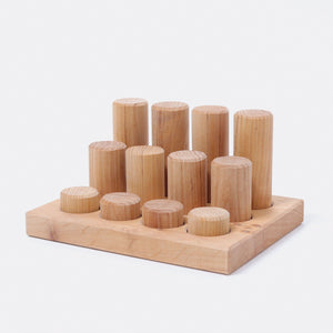 GRIMM'S Stacking Game Small Natural Rollers - playhao - Toy Shop Singapore