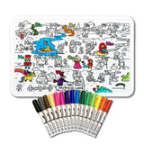 COLOUR ME MATS ABC Mythical Land (Colouring Mat Bundle)