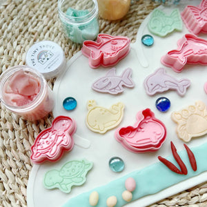 T.TINY TROVE Cutter & Play Dough Party Pack - Sea Animal - playhao - Toy Shop Singapore