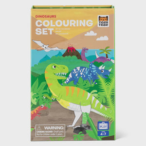 TIGER TRIBE Colouring Set - Dinosaur