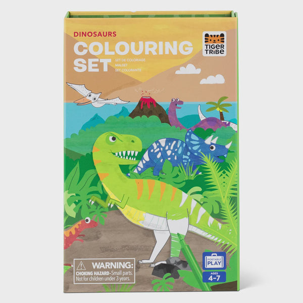 TIGER TRIBE Colouring Set - Dinosaur