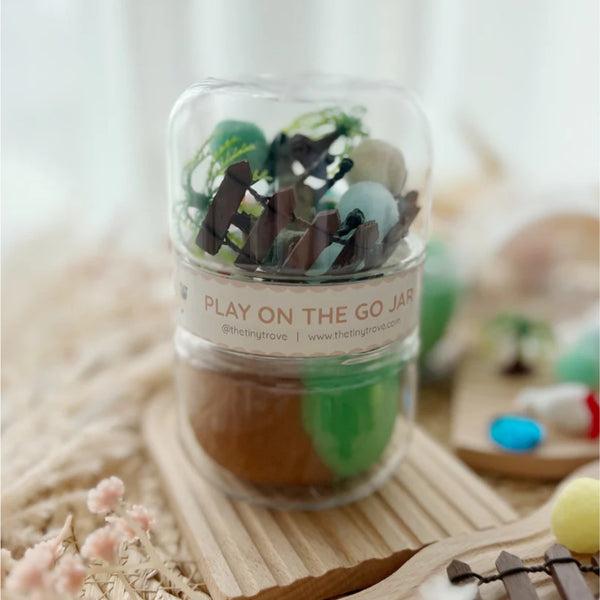 T.TINY TROVE Play on the Go Jar - Farm - playhao - Toy Shop Singapore