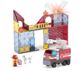THE ORIGINAL MAGNA-TILES Fire Station™ - playhao - Toy Shop Singapore