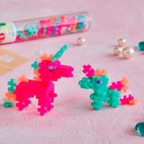 PLUS-PLUS Pearl Unicorns / 100 pcs Tube - playhao - Toy Shop Singapore
