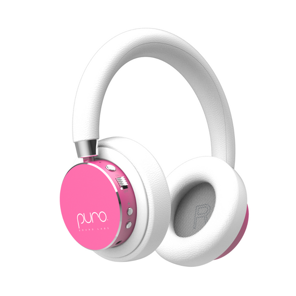 PURO Sound Labs BT2200 Plus Volume Limited Kids Bluetooth Headphones Pink playhao Toy Shop Singapore