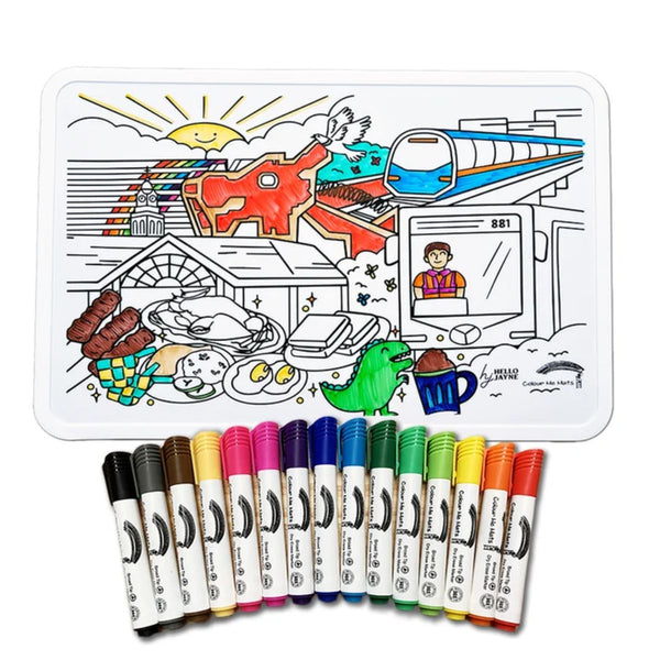 COLOUR ME MATS Heartbeat of Singapore (Colouring Mat Bundle)