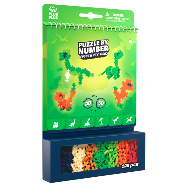 PLUS-PLUS Activity Pad – Dinosaurs - playhao - Toy Shop Singapore