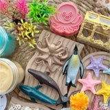 T.TINY TROVE Deluxe Play Dough Kit - Sea Creatures - playhao - Toy Shop Singapore