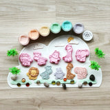 T.TINY TROVE Cutter & Play Dough Party Pack - Animal - playhao - Toy Shop Singapore