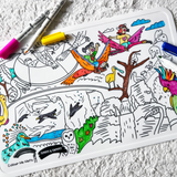 COLOUR ME MATS Timmy & Tammy At Bird Paradise (Colouring Mat Bundle)