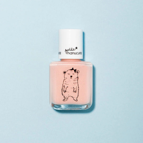 PETITE MANUCURIST - Joy the Bear Cub-Peach Glitter - playhao - Toy Shop Singapore