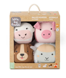 Little Big Friends Dooballs - Set of 4 plush balls - Farm - playhao - Toy Shop Singapore