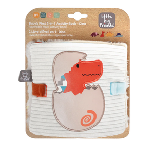 Little Big Friends Soft Activity Book 2 in 1 - Dino - playhao - Toy Shop Singapore