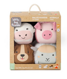 Little Big Friends Dooballs - Set of 4 plush balls - Farm - playhao - Toy Shop Singapore