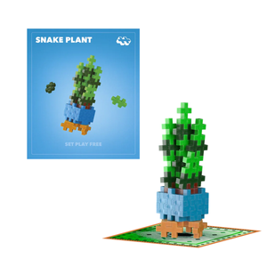 PLUS-PLUS Plant Packs - Snake plant - playhao - Toy Shop Singapore
