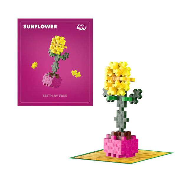 PLUS-PLUS Plant Packs - Sunflower - playhao - Toy Shop Singapore