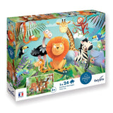 CALYPTO Puzzle 2*24 P - Animaux Sauvages - playhao - Toy Shop Singapore