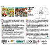CALYPTO Puzzle 2*24 P - Ferme Et Ville - Richard Collingridge - playhao - Toy Shop Singapore