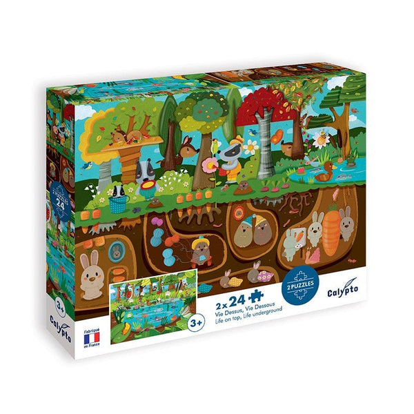 CALYPTO Puzzle 2*24 P - Vie Dessus Vie Dessous - playhao - Toy Shop Singapore
