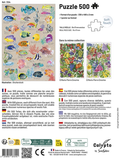 CALYPTO Puzzle 500 P - Poissons Exotiques - playhao - Toy Shop Singapore