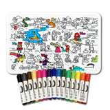 COLOUR ME MATS ABC Mythical Land (Colouring Mat Bundle) - playhao - Toy Shop Singapore