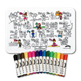 COLOUR ME MATS ABC Occupations (colouring Mat Bundle) - playhao - Toy Shop Singapore