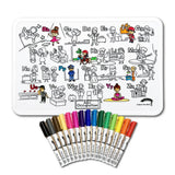 COLOUR ME MATS ABC Occupations (colouring Mat Bundle) - playhao - Toy Shop Singapore
