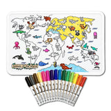 COLOUR ME MATS Animals of the World (Colouring Mat Bundle) - playhao - Toy Shop Singapore