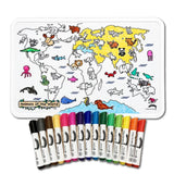 COLOUR ME MATS Animals of the World (Colouring Mat Bundle) - playhao - Toy Shop Singapore