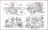 COLOUR ME MATS Mermaid on a Rock (Colouring Mat Bundle) - playhao - Toy Shop Singapore