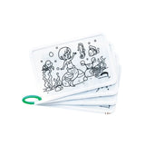 COLOUR ME MATS Mermaid on a Rock (Colouring Mat Bundle) - playhao - Toy Shop Singapore